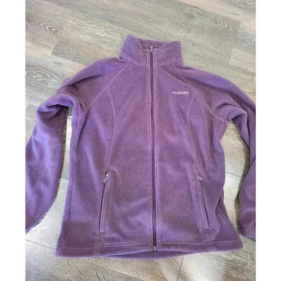 Columbia‎ Fleece Jacket size large purple #5 - Picture 1 of 4